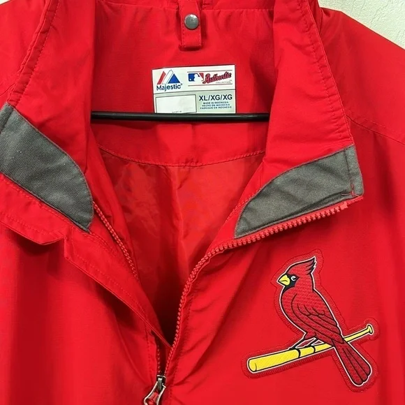 Majestic cardinals jacket. Red. Size XL